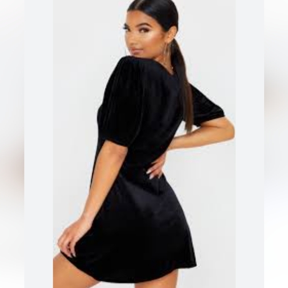 Zara Balck Velvet Dress - Picture 3 of 9